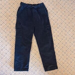 Kids Black Cargo Pants